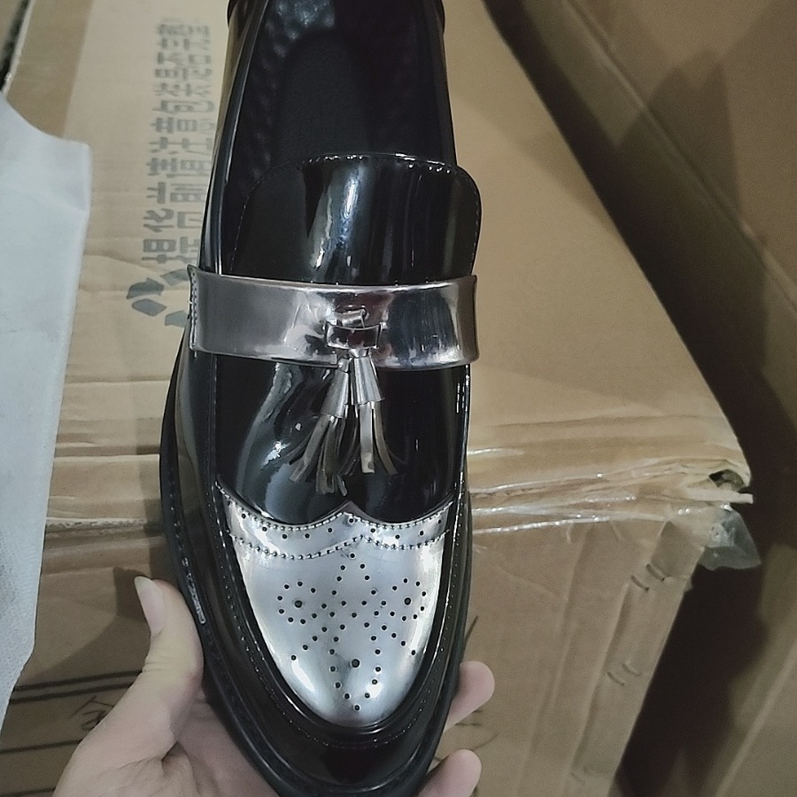 Fashion Men's British Style Casual Leather Shoes foto 4