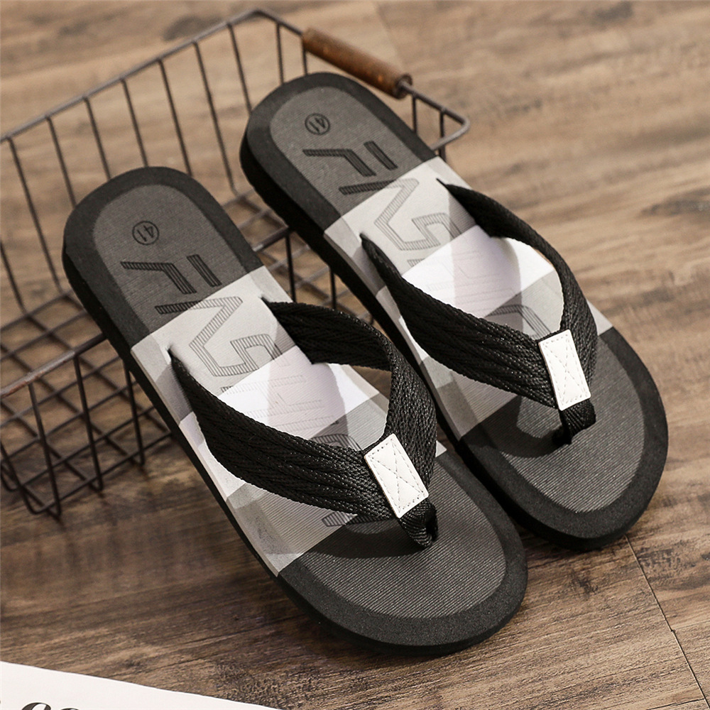 Fashion Colorblock Men's Summer Slippers foto 2