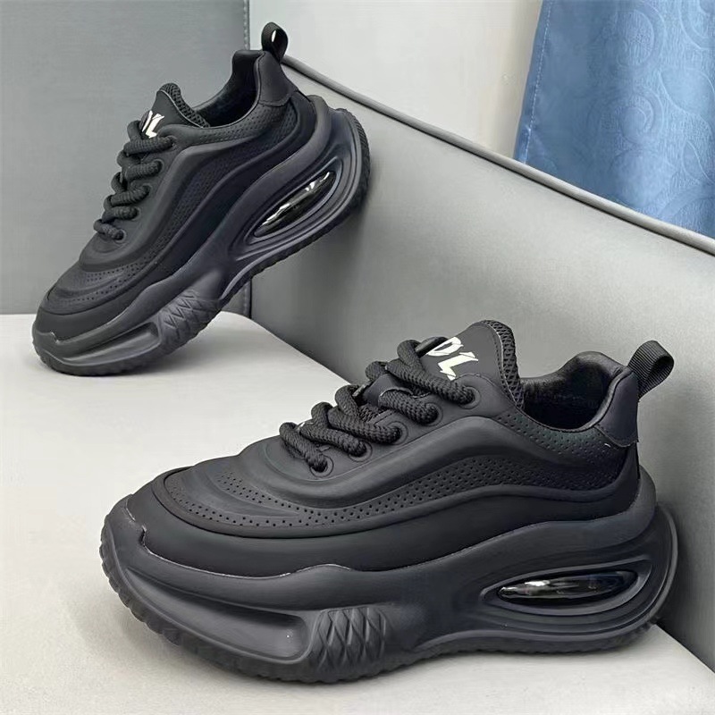 Men's Leather Platform Dad Shoes foto 5