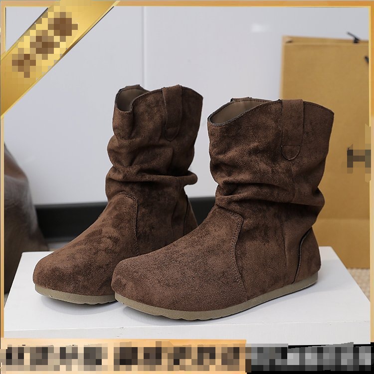 Retro Versatile Round-toe Slim Martin Boots For Women foto 2
