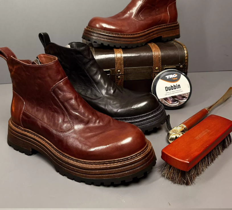 Retro Chelsea Men's Winter Worker Boot Mid-top British foto 5