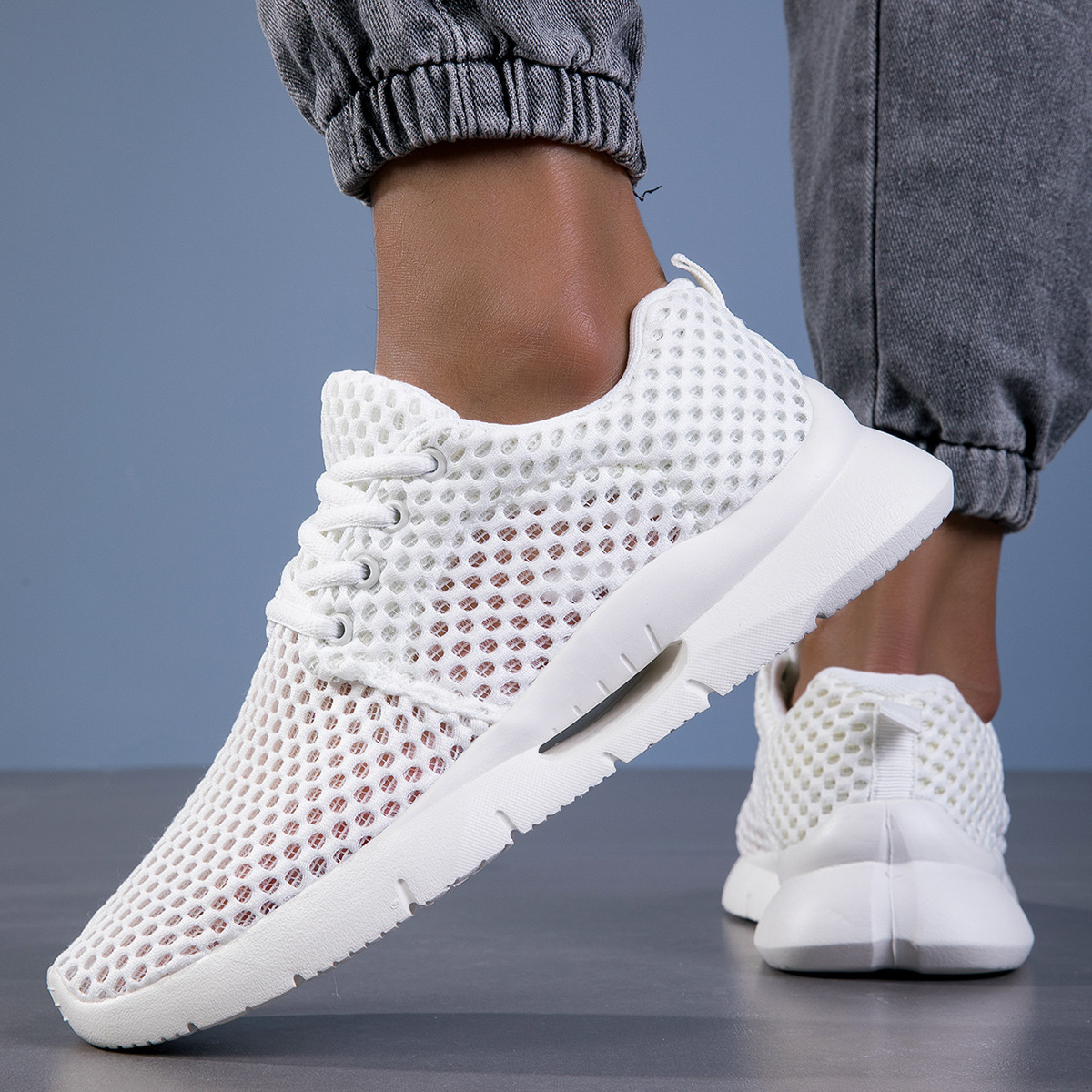 Summer Flyknit Mesh Couple Shoes foto 3