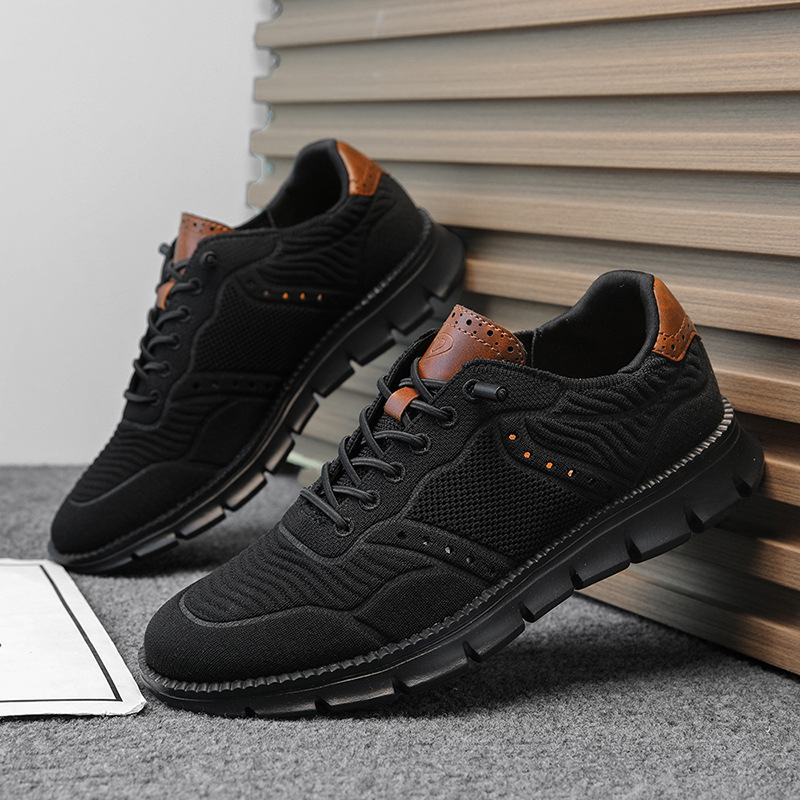 Mens Large Size Breathable Letter Print Quality Sneakers foto 3