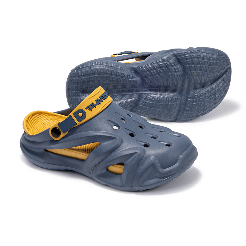 Men's Trendy Non-slip Wear-resistant Soft Bottom Toe Box For Outdoors Thick Bottom Beach Slippers foto 2