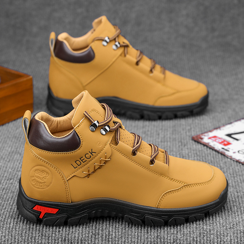 Mens All-Season Durable Stylish Casual Work Shoes foto 4