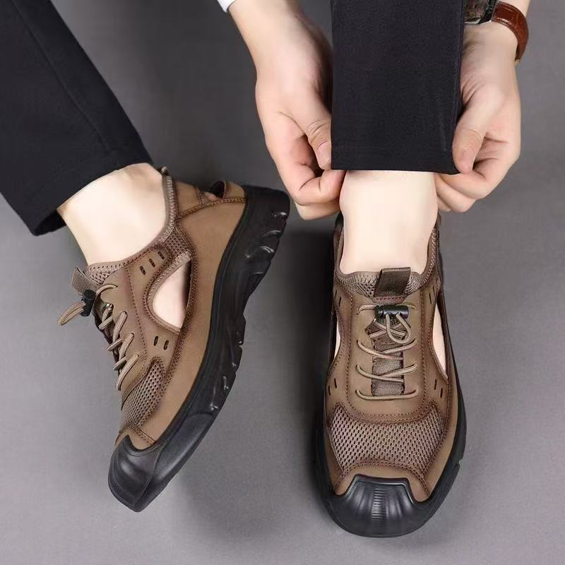 Men's Fashionable Soft-Soled Casual Hole Sandals foto 3
