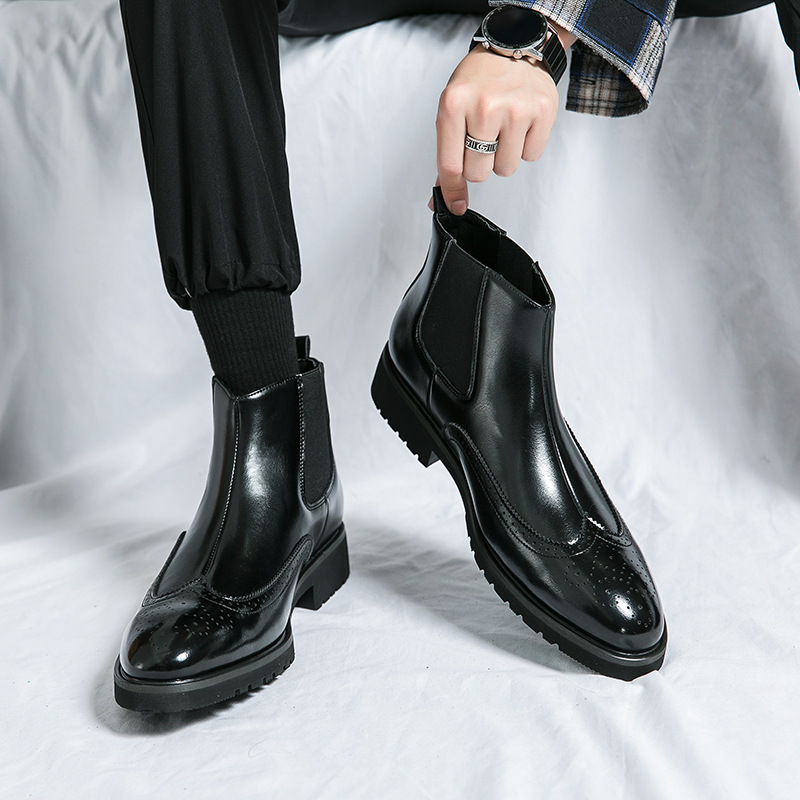 Fashion Martin Boots Cross-border Plus Size Men's Chelsea Boots foto 3