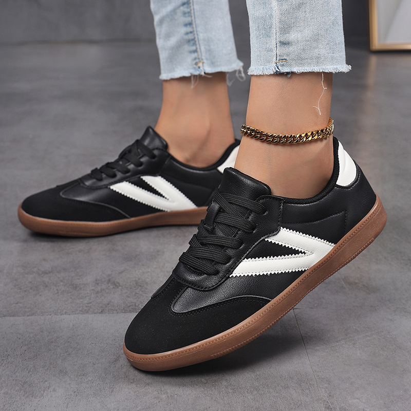 Flat, Lightweight Athletic Forrest Gump Retro Lace-up Casual Shoes foto 4