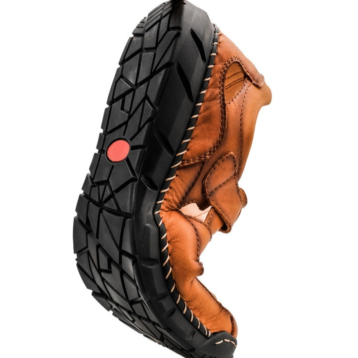Mens Trendy Large-size Sandals With Velcro And Stitched Detailing foto 5