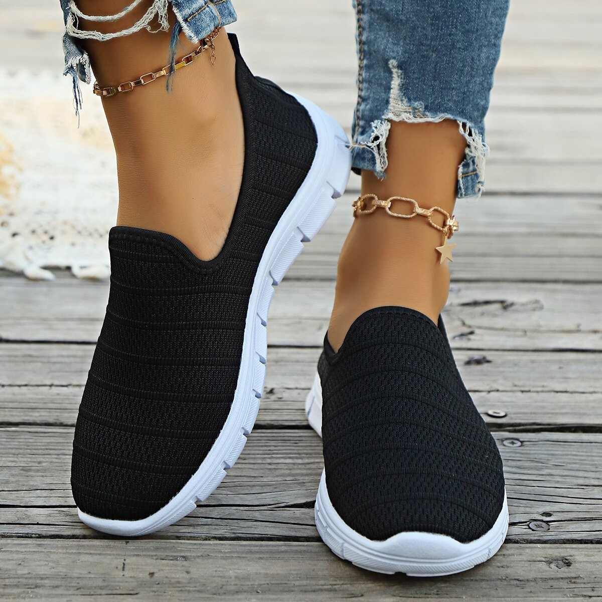 New European And American Solid Color Casual Shoes foto 2