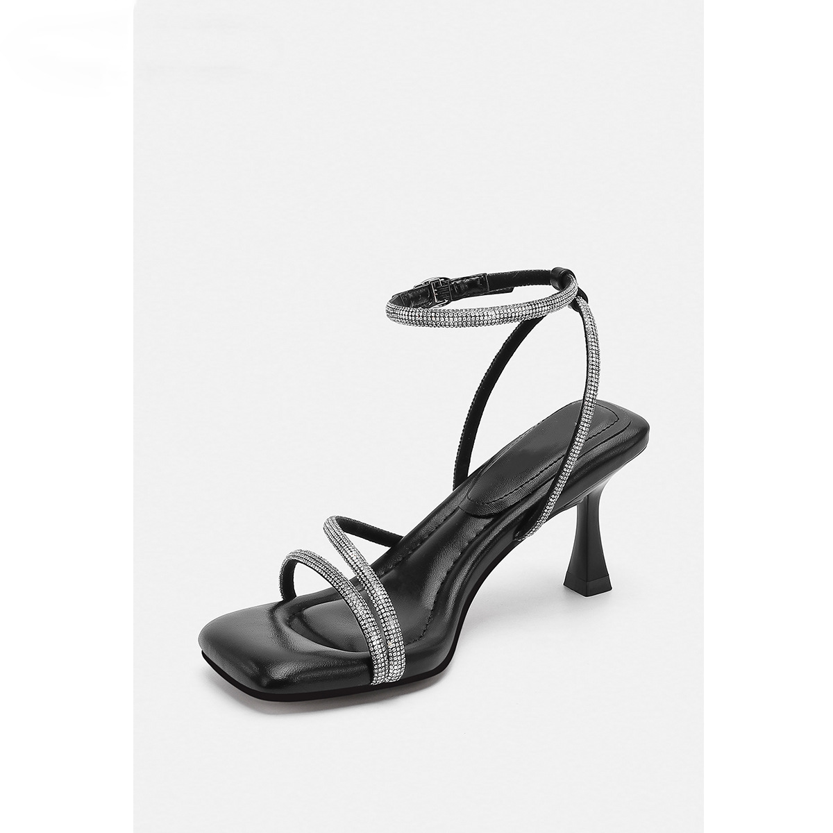 Women's Rhinestone Sandals With Drooping Feeling foto 4