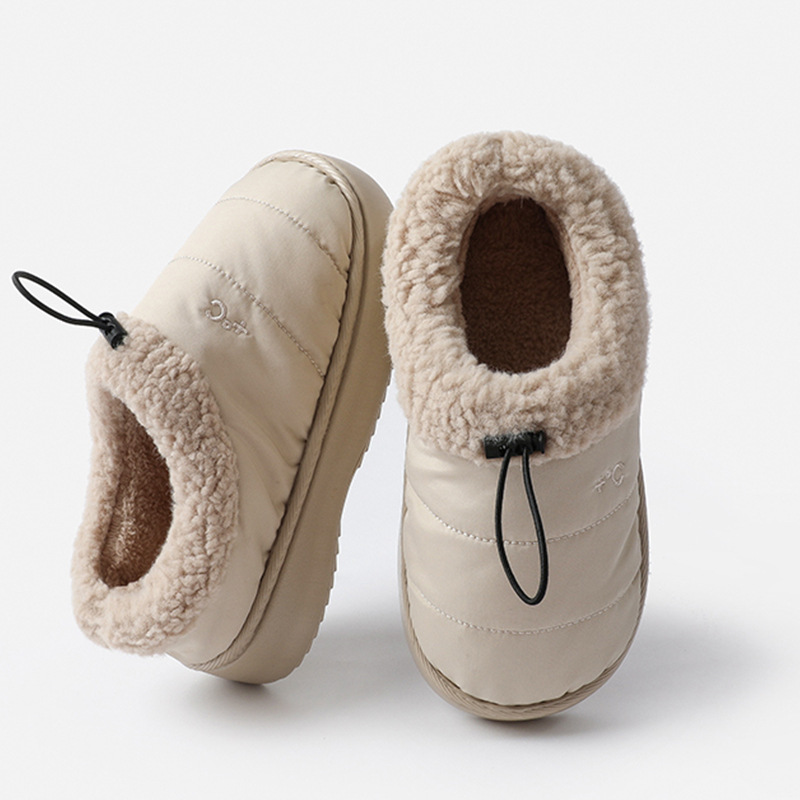 Cotton Slippers For Winter, Men And Women Adults, Furry Shoes, Indoor Cotton Shoes foto 3
