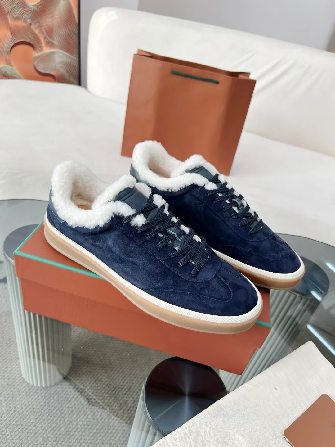 Genuine Leather Preppy Style Moral Training Shoes Men's Leisure Sports foto 5