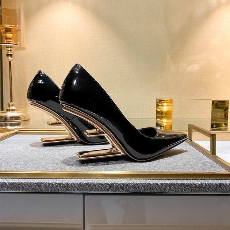 Ladies' Shallow Pointed Toe Stylish High Heels foto 5