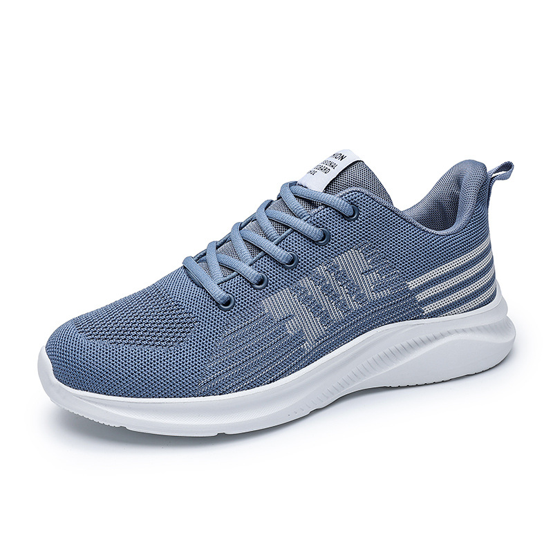 Men's Fashionable All-match Mesh Flying Woven Breathable Casual Shoes foto 2