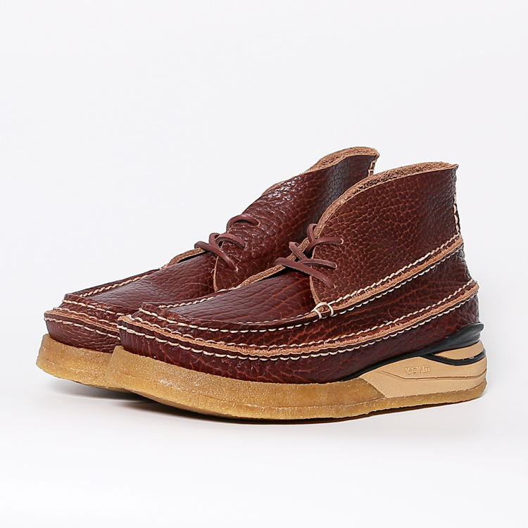 Men's Cowhide Vintage Handmade Stitching Square Head Workwear Leather Shoes foto 2