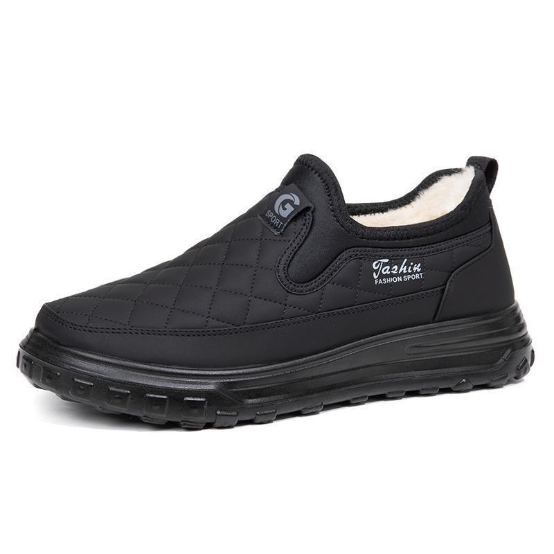Winter Men's Cotton Shoes Fleece-lined Warm Non-slip foto 2