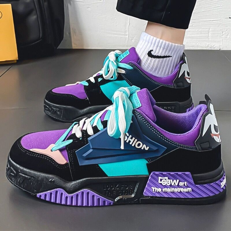Spring Men's Breathable Shoes All-Match Platform foto 5