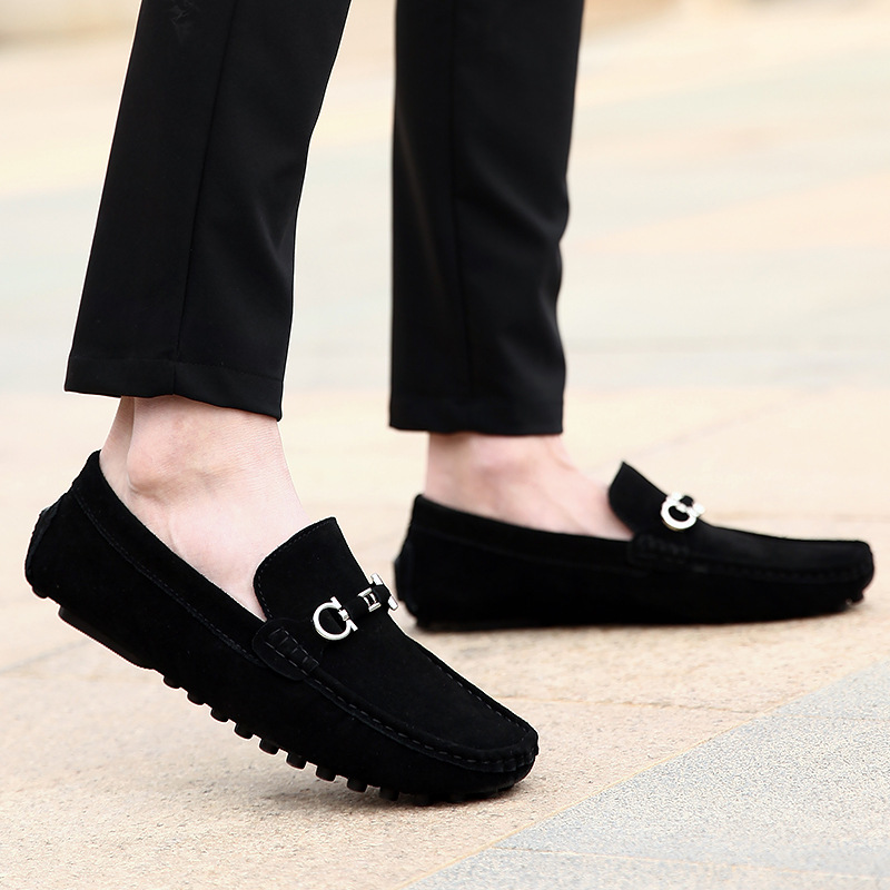 Men's Slip-on Cowhide Business Casual Leather Shoes foto 4