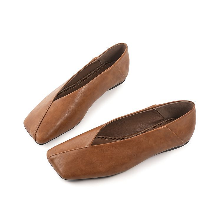 Retro Mary Jane Comfortable Leather Oversized Shoes foto 2