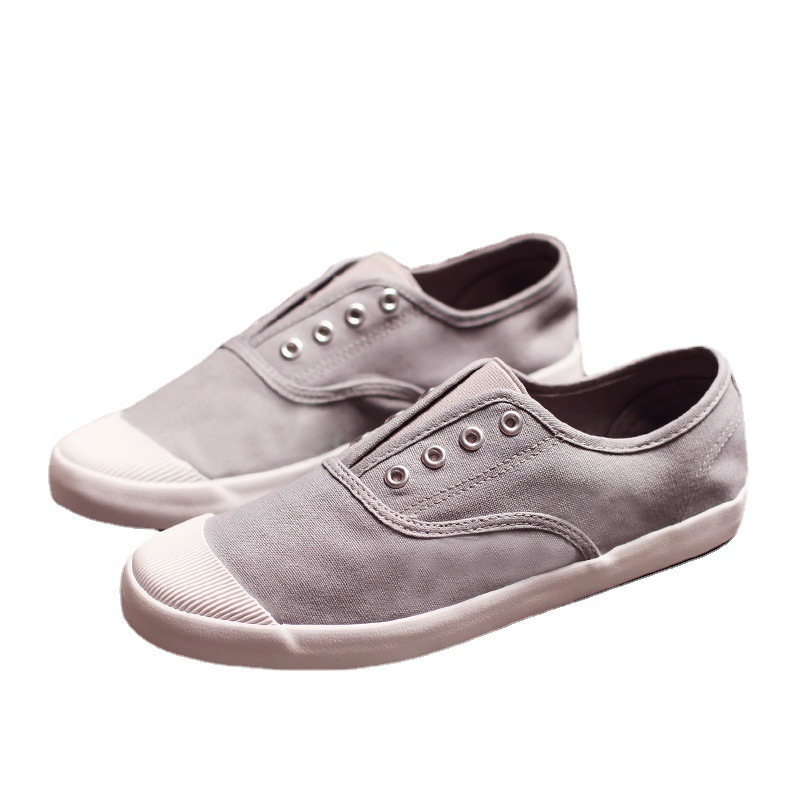 Men's Canvas Shoes Korean-style Low-top Flat foto 3