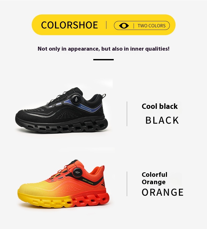 Anti-smashing Anti-penetration Steel Toe Breathable And Wearable Safety Shoes foto 4