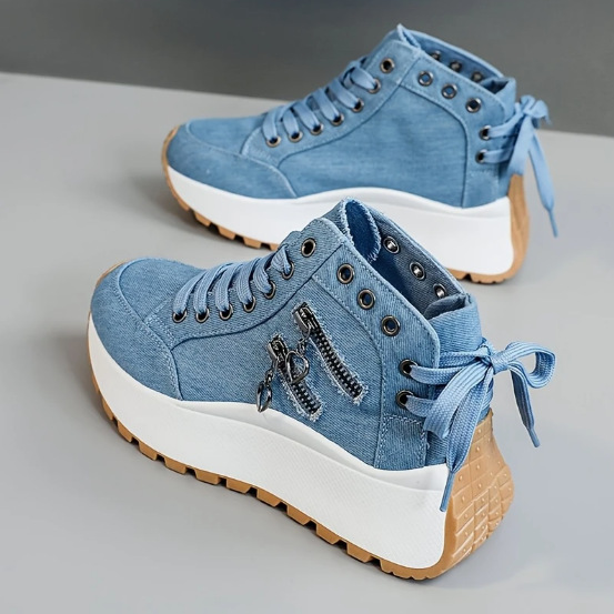 High-top Platform Female Fashion Casual Board Shoes foto 3