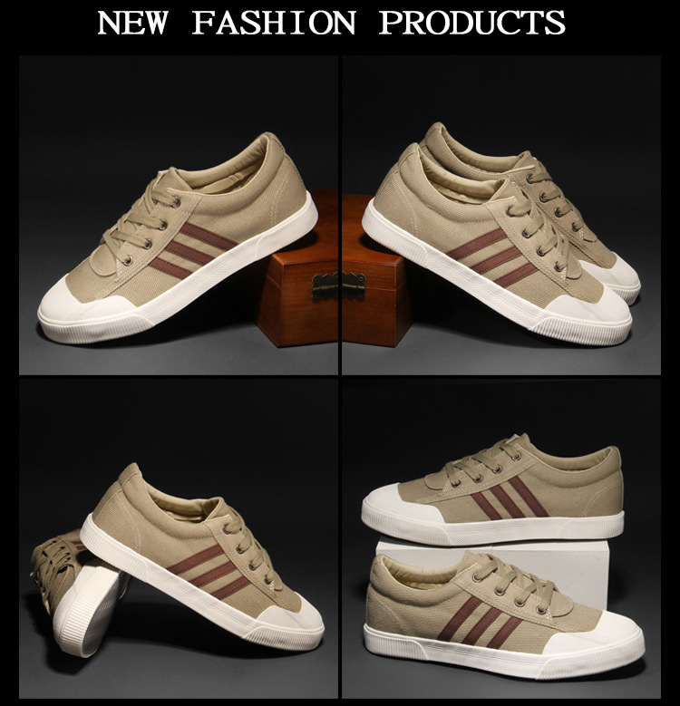 Breathable Slip-on Canvas Shoes Men's Casual Beijing Sneakers foto 3