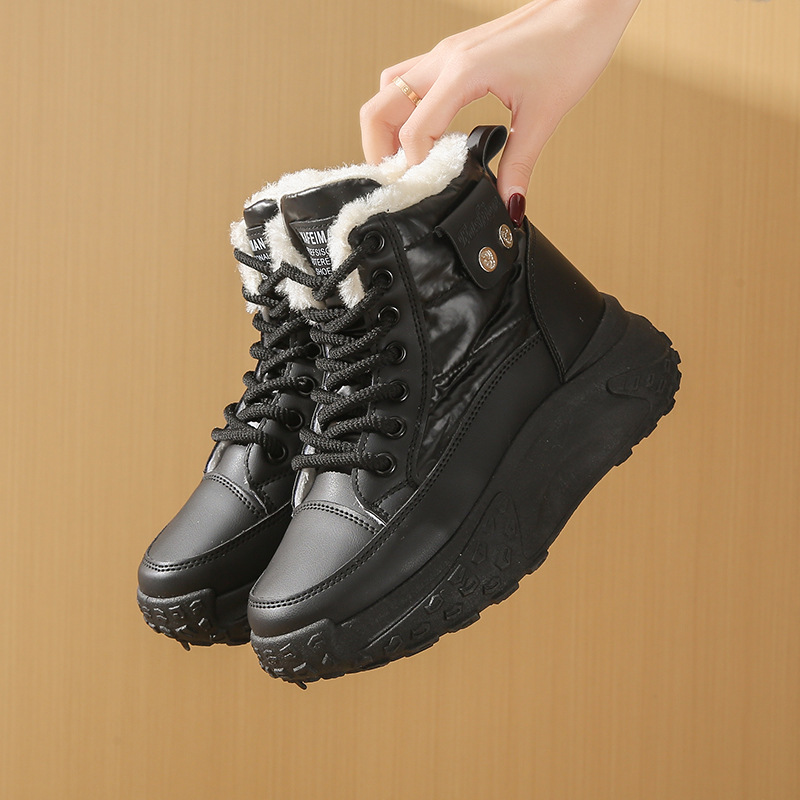Fleece-lined High-top Windproof Boots Students foto 3