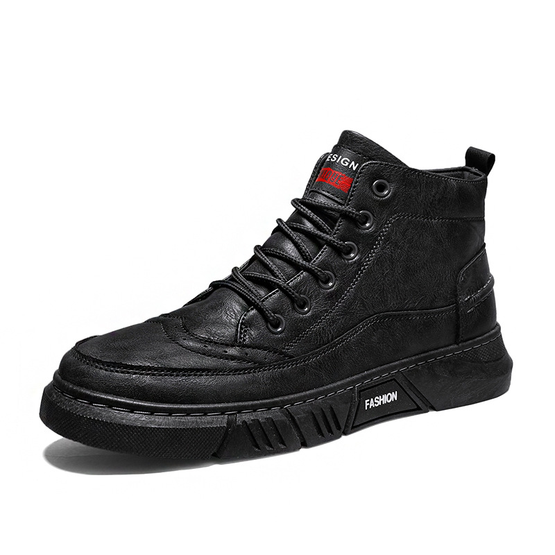 Men's High-ankle Leather Casual Shoes foto 4