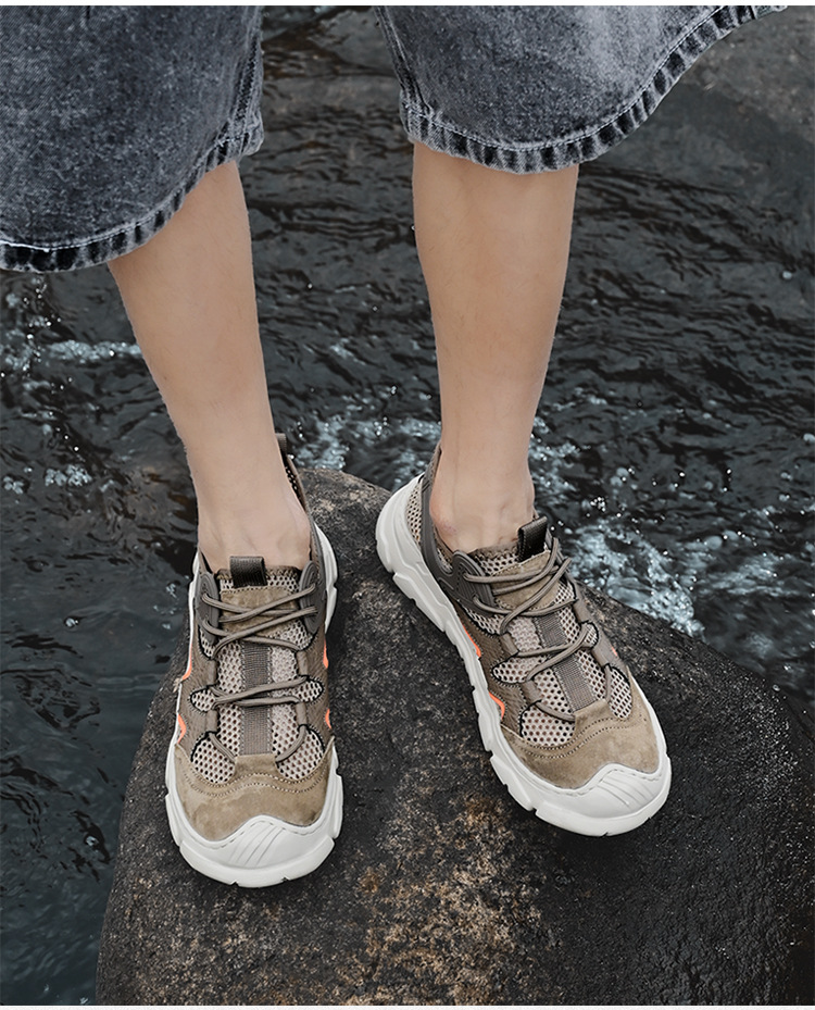 Men's Summer Breathable Hollow Thin Mesh Shoes foto 5