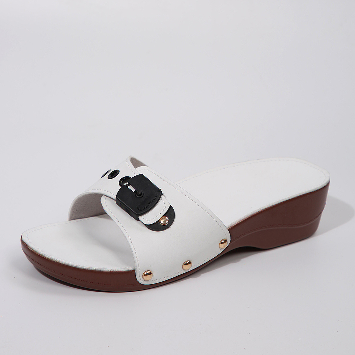 Belt Buckle Women's Outer Wear Rivet Lightweight Leisure Sandals foto 4