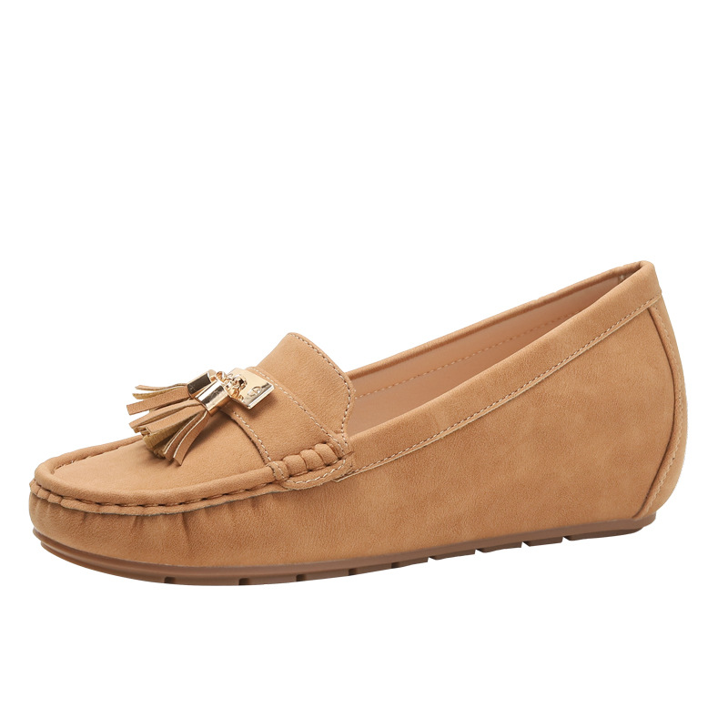 Flat Heel Height Increasing Insole Nude Casual Work Shoes foto 2