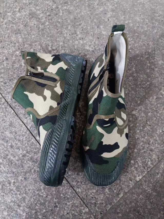 High-top Slip-on Side Zipper Breathable And Wearable Labor Protection Shoes foto 2
