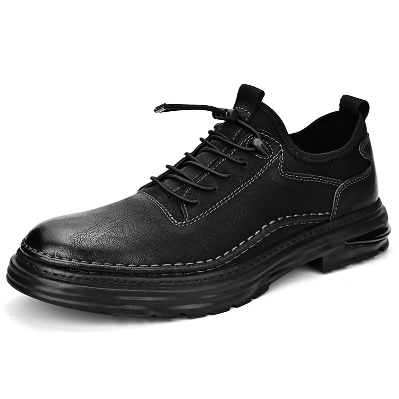 Mens Casual Leather Shoes In Large Sizes foto 3