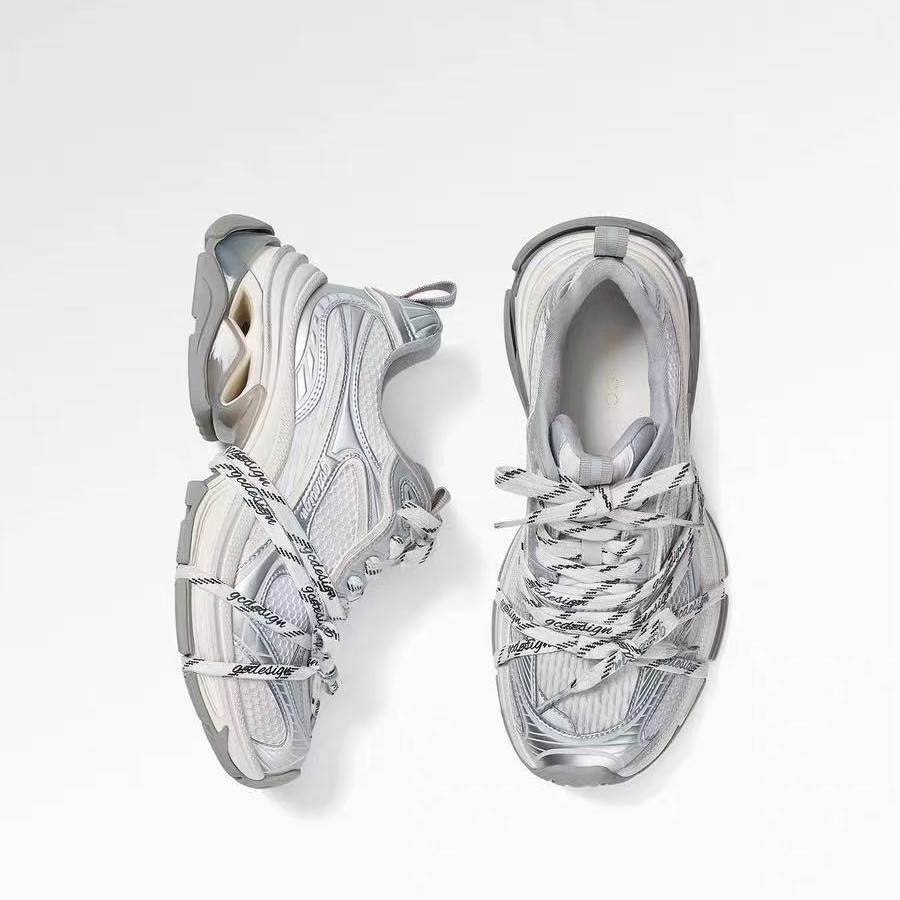 Silver Designer Dad-style Athletic Casual Shoes foto 2