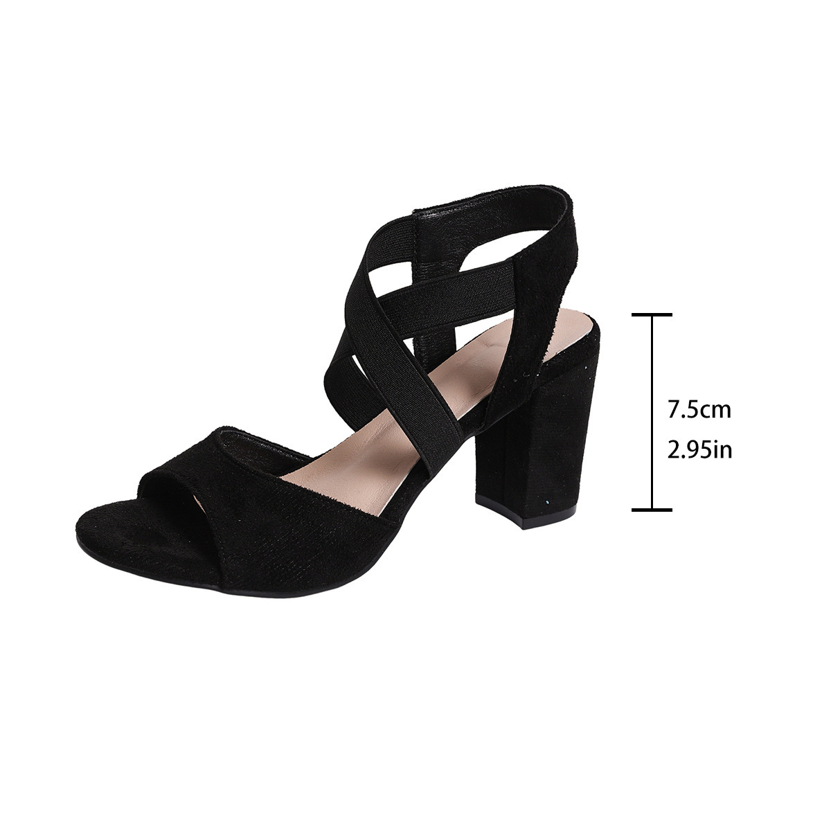 Womens Open-toe Strappy Fashionable Casual Sandals foto 3