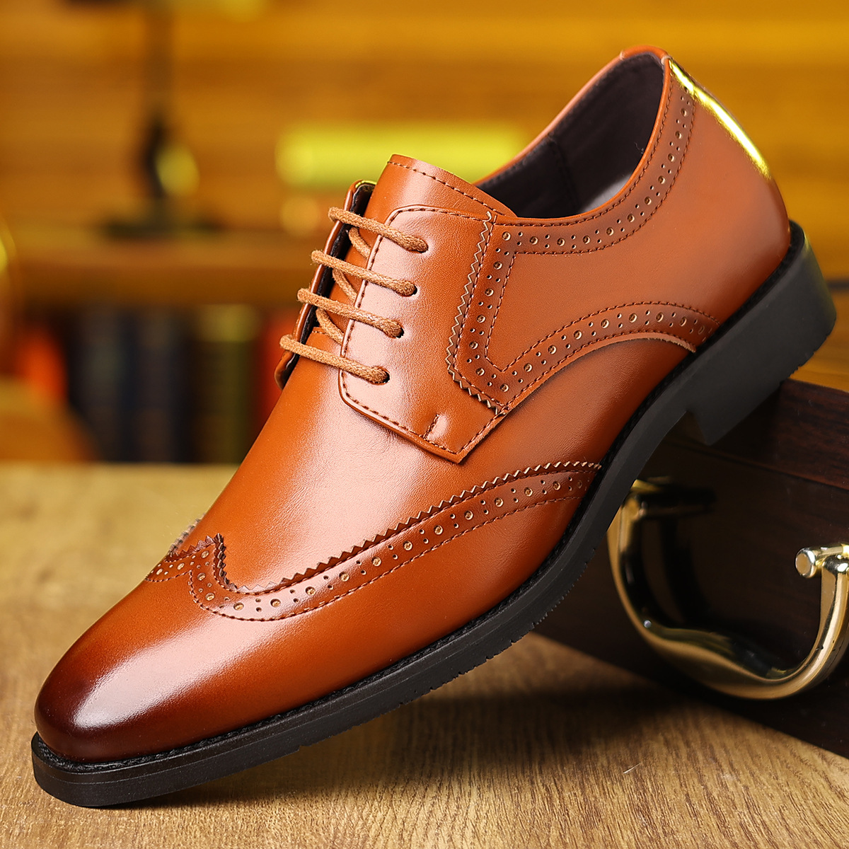 Men's Soft-soled Casual Business Formal Leather Shoes foto 4