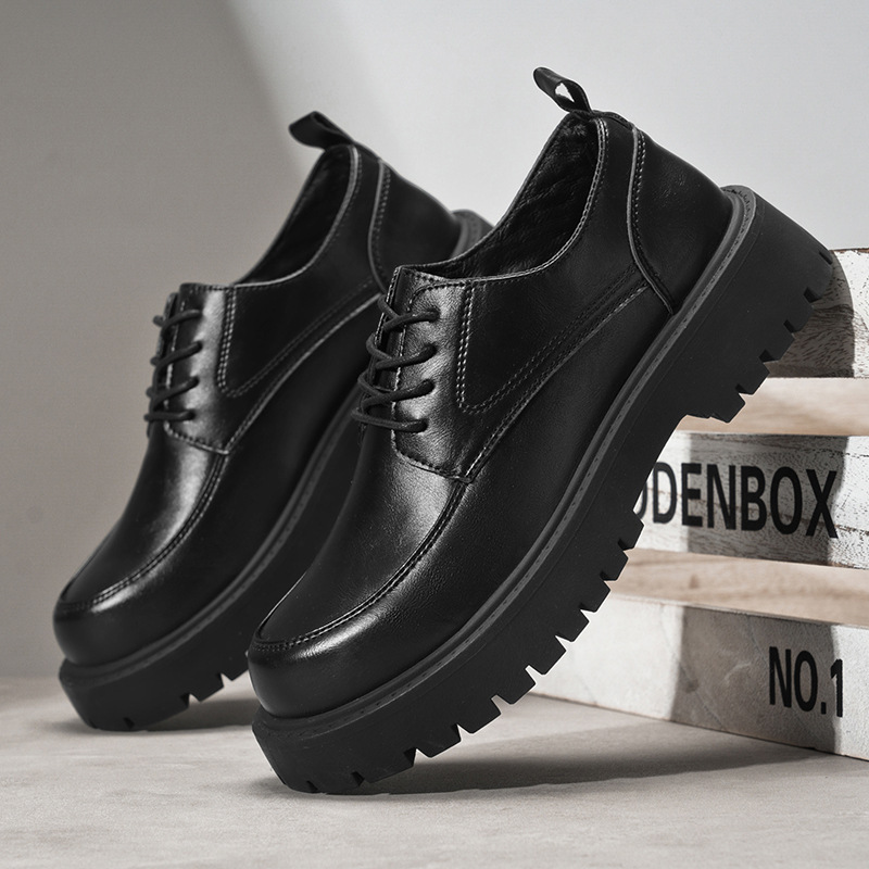 Mens Business Dress Soft Leather Shoes foto 5