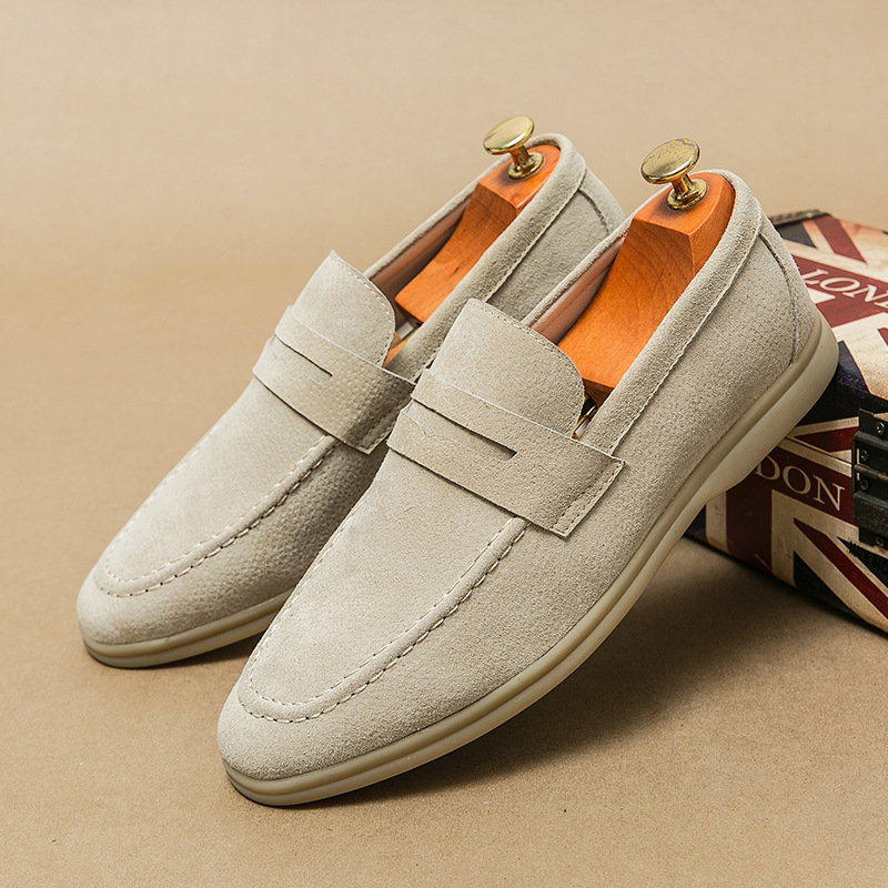 Men's Shoes Fashion Slip-on Plus Size Casual Leather Shoes foto 5