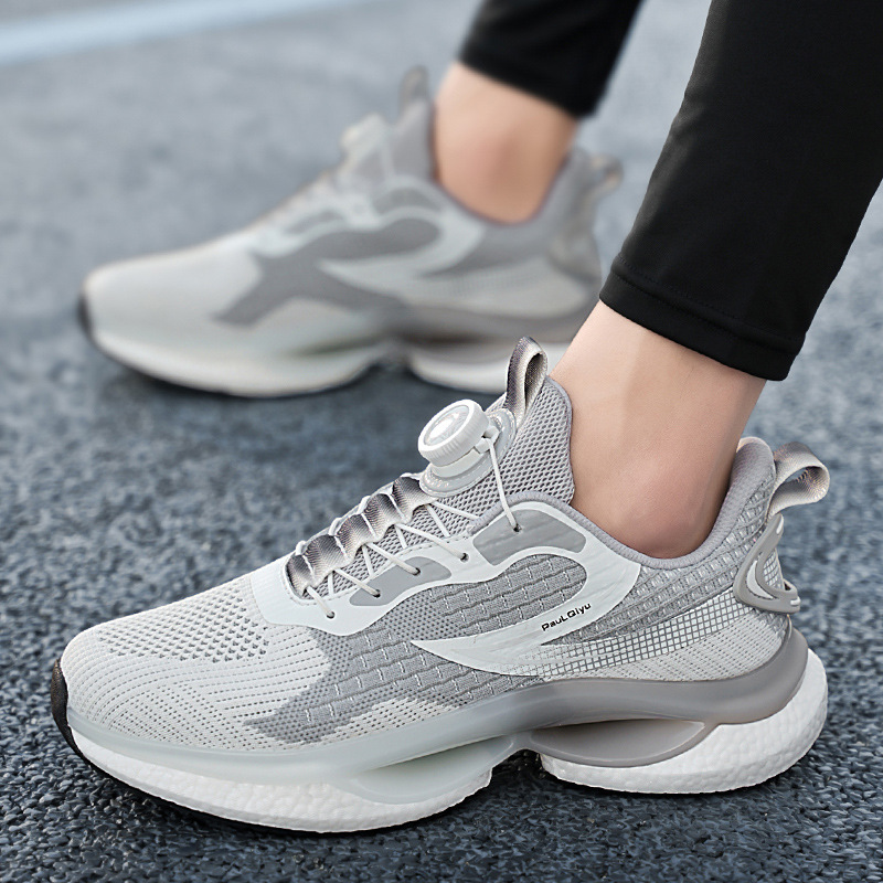 Rotating Button Running Youth Student Leisure Sports Shoes foto 4