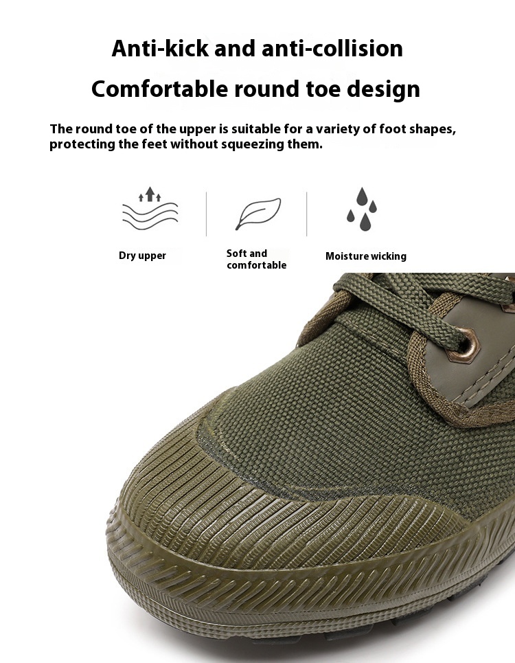 Men's High-top Waterproof Wear-resistant Camouflage Protective Shoes foto 2