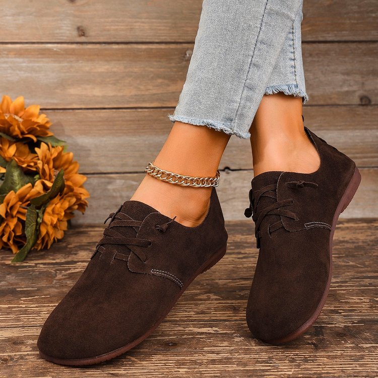 New Retro Boken Flannel Casual Pumps Women foto 4