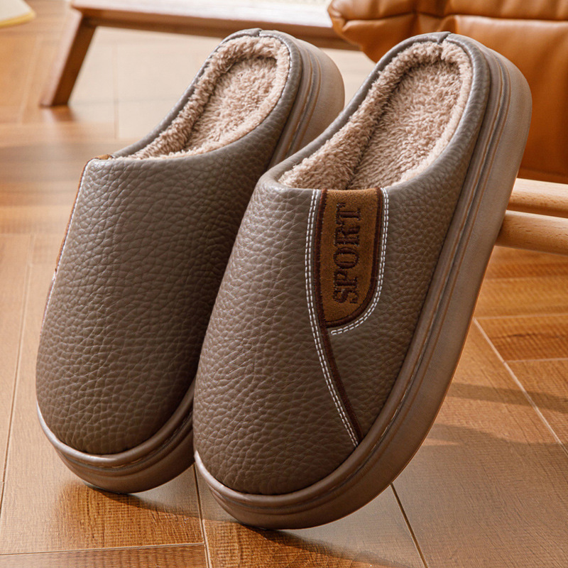 Warm Men's Casual Cotton Slippers foto 2