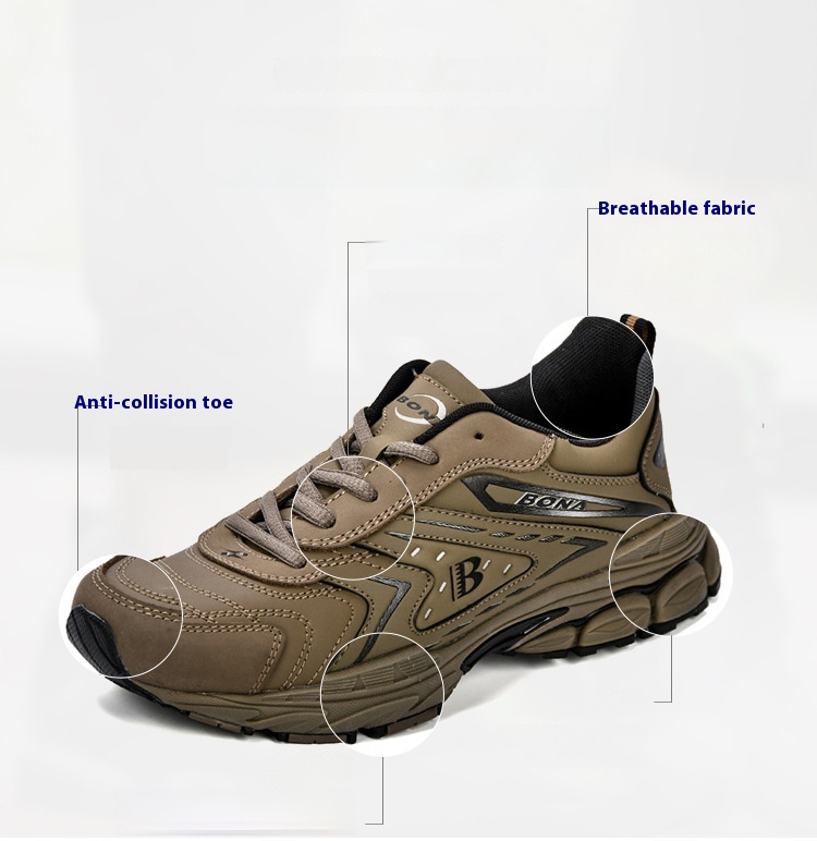 Men's Leather Sport Climbing Running Shoes foto 3