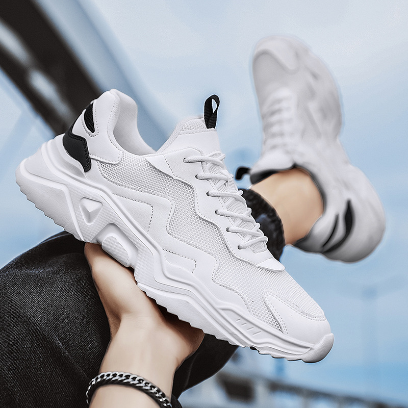 Couple Mesh Breathable Clunky Sneakers Plus Size foto 4