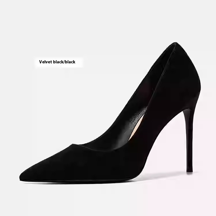 Authentic Leather High Heels Women's Stiletto Heel foto 3