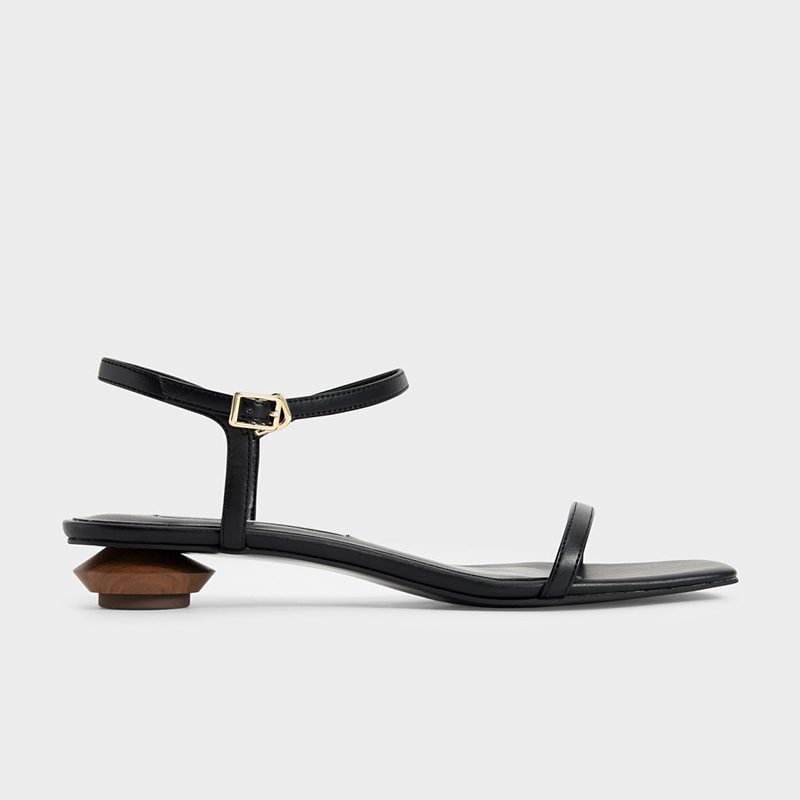 Women's One-strap Square Toe Low Heel Sandals foto 5