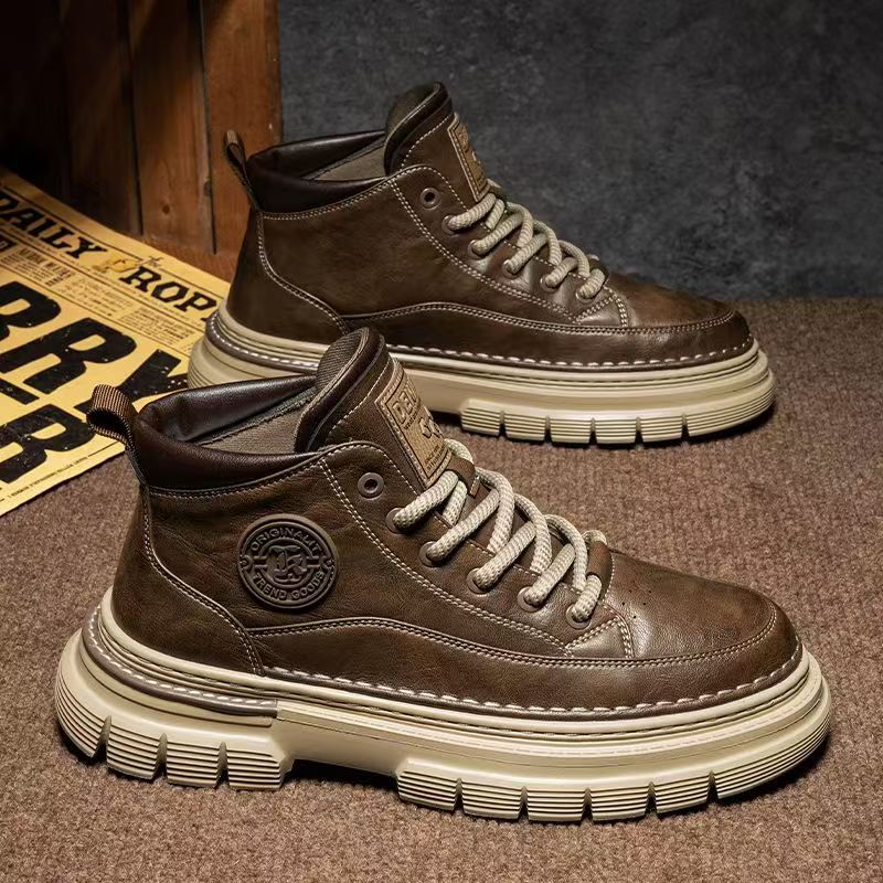 Men's High-top Winter British-style Retro Martin Boots foto 5