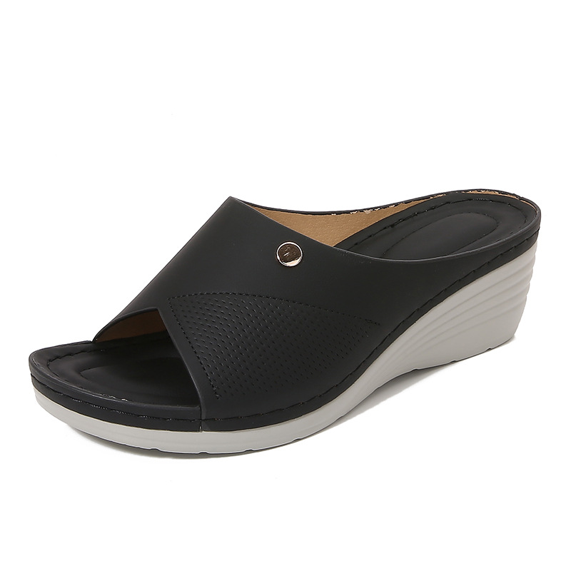 Spring And Summer Fashion Casual Wedge Beach Outdoor Slippers foto 2